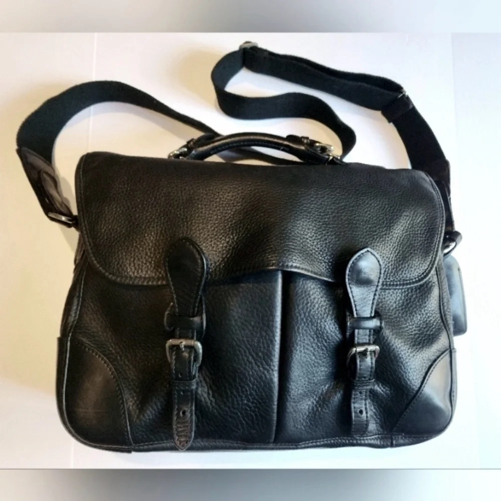 Vintage MULHOLLAND Black Leather Briefcase THE CHALICE 2007 - Picture 2 of 16